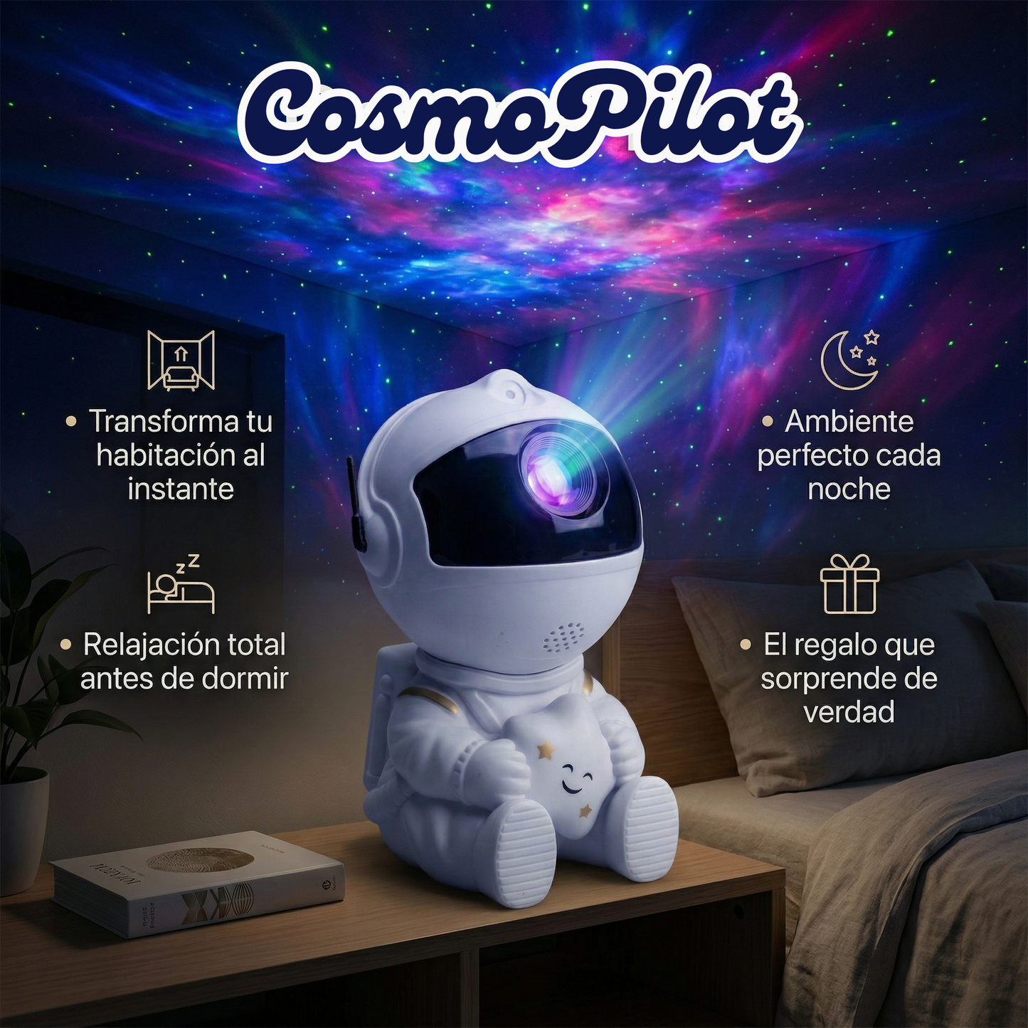 Proyector Galáctico con Control Remoto
