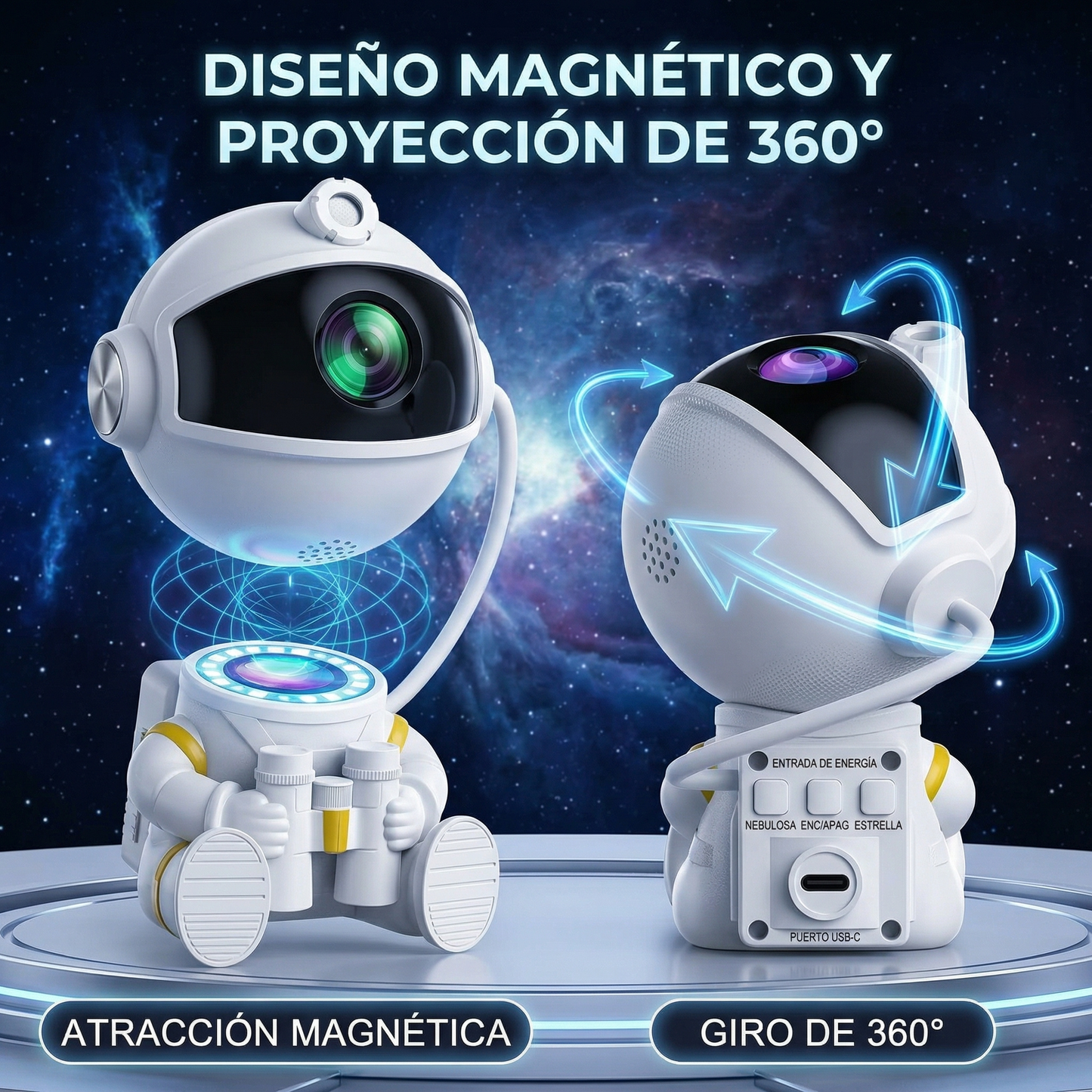 Proyector Galáctico con Control Remoto