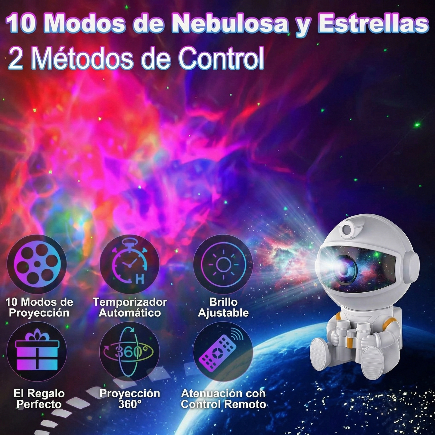 Proyector Galáctico con Control Remoto